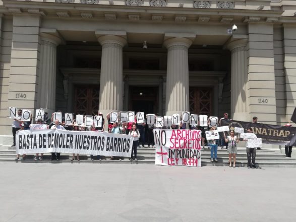 En la imagen, el Frente por el Patrimonio.