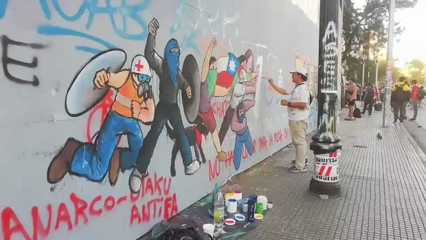 Mural de Mico en el GAM (2020).