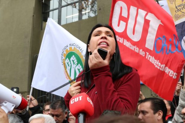 Bárbara Figueroa, presidente de la CUT. 