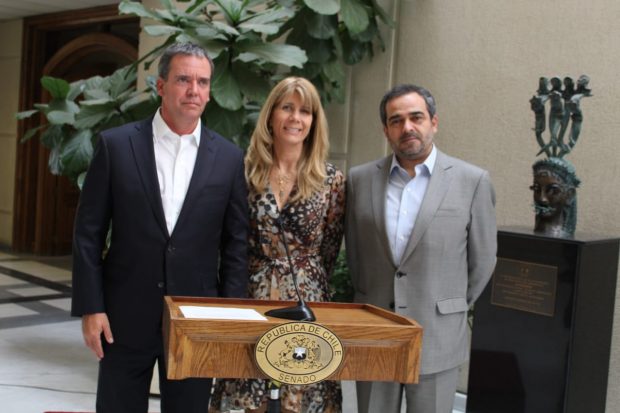 Felipe Harboe, Ximena Rincón y Jaime Quintana