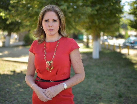 La nueva ministra de la Mujer y Equidad de Género, Macarena Santelices, es periodista, ex alcaldesa de la comuna de Olmué y ex vicepresidenta de la Unión Demócrata Independiente (UDI)- Foto: Raúl Goycoolea.