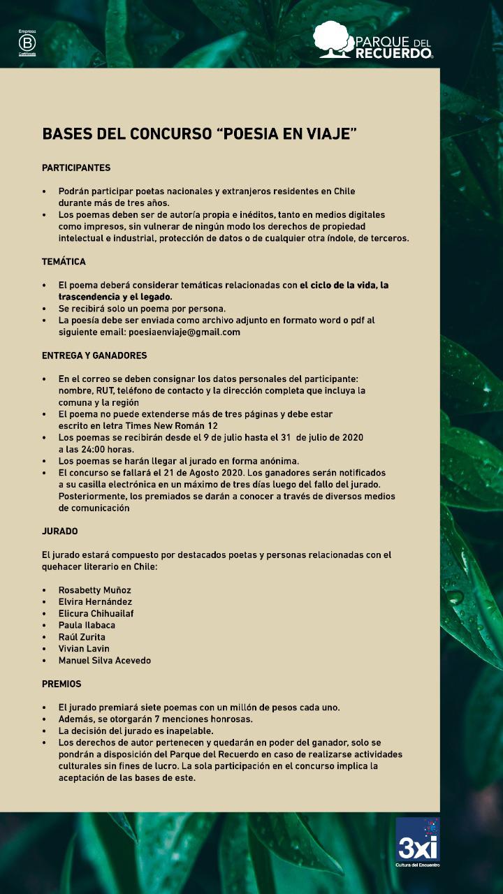 BASES POESÍA EN VIAJE PARTE 2