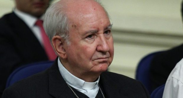 El cardenal Francisco Javier Errázuriz es arzobispo emérito de Santiago. Fue elegido por el papa Francisco como uno de los ocho cardenales que conforman el Consejo de Cardenales, pero luego fue removido por la máxima autoridad eclesiástica. Foto: Archivo.
