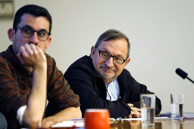 A la derecha, Eduardo Cardoza.