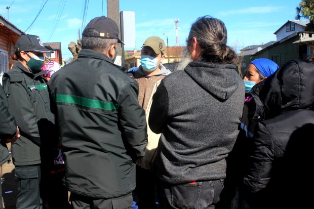 En la foto, Auka Castro, werken (vocero) de los once comuneros mapuche que se encuentran hace 57 días en huelga de hambre en la cárcel de Lebu. Foto: Julio César Parra.