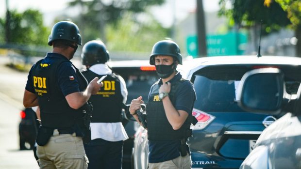 El pasado 7 de enero más de 850 funcionarios de la Policía de Investigaciones ingresaron a la Comunidad Autónoma de Temucuicui para realizar un allanamiento, el mismo día en que se dictó el veredicto por el asesinato del comunero Camilo Catrillanca. Foto: Agencia UNO.