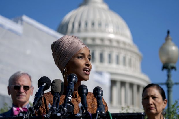 Image: Ilhan Omar, Deb Haaland, Earl Blumenauer