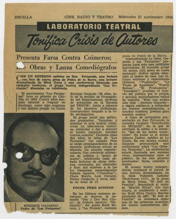 Donación Isidora Aguirre; Teatro chileno