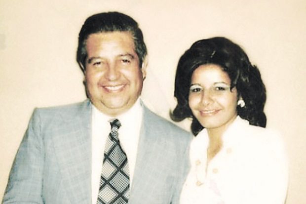 Manuel Contreras y Adriana Rivas en la década de los 70'.