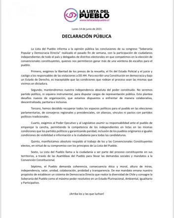 comunicado