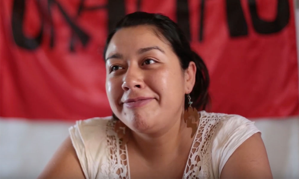 Doris González, trabajadora social y vocera del Movimiento Ukamau.