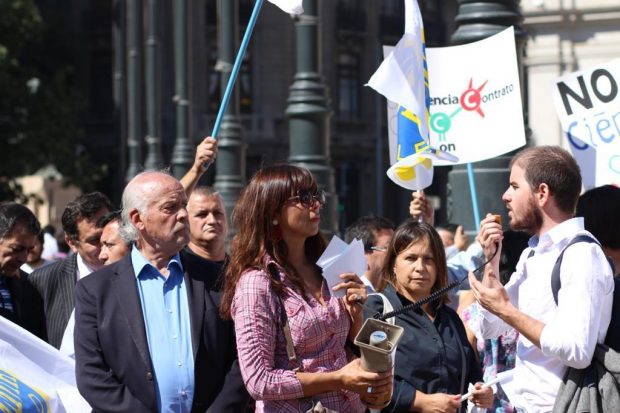 Margarita Portuguez, en los inicios de Revolución Democrática. FOTO: RD 