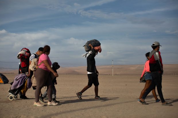 Catastro de migrantes en el norte de Chile