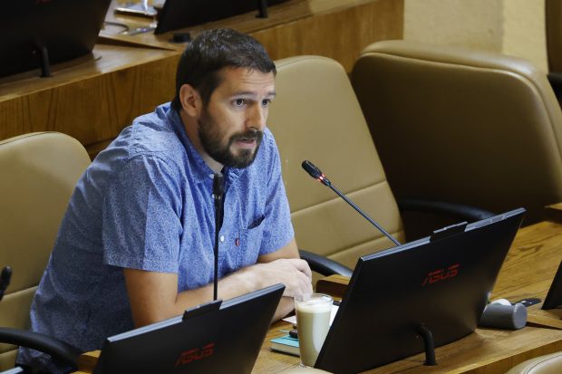 Valparaiso, 26 de enero de 2023. El diputado Matias Ramirez participa de la sesion de la Camara de Diputados. Raul Zamora/Aton Chile