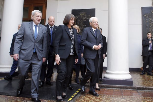 Canciller van Klaveren, Rectora Devés y presidente Matterella.