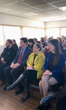 La directora del INDH, Consuelo Contreras y los subsecretarios de Derechos Humanos, Xavier Altamirano y de la Secretaría General de Gobierno, Nicole Cardoch.