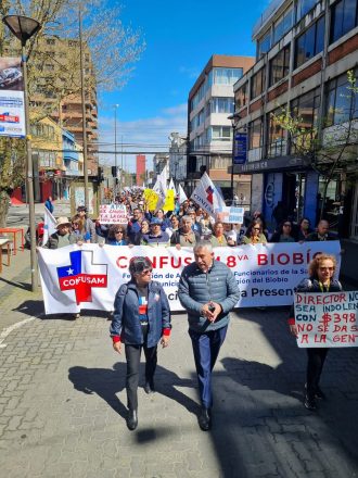 Movilización de la Confusam en Concepción.