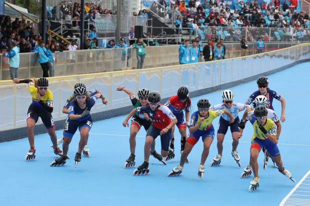 SANTIAGO, CHILE-NOV 05: Atletas en accion en los Juegos Panamericanos Santiago 2023 el 05 de Noviembre en Santiago, Chile / Atheltes in action at the Santiago 2023 Pan American Games, on November 05 in Santiago, Chile. (Foto de Alejandro Pagni/Santiago 2023 via Photosport)