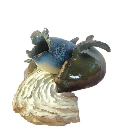 "Nacio", escultura de Gerardo Valenzuela