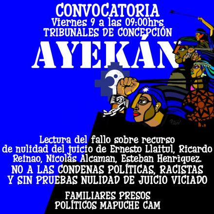 Ayekán comuneros mapuche