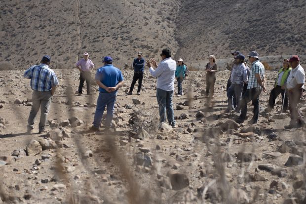 Recorrido de conexión con el patrimonio arqueológico en Piedras Bonitas.