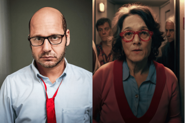Benjamín Vicuña y Paulina García caracterizados para la película "Que se acabe todo"