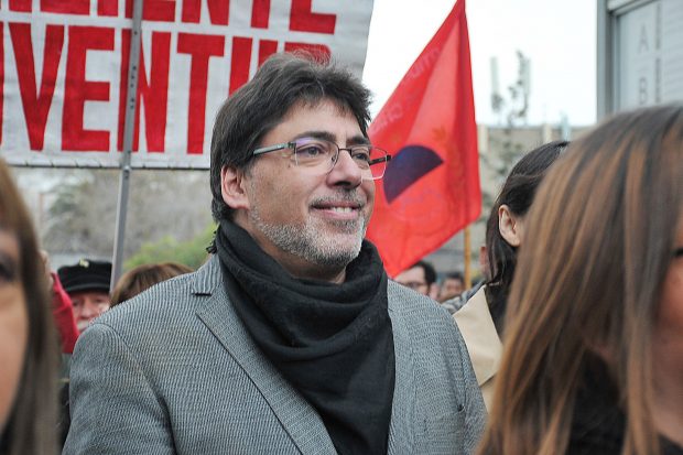 Alcalde de Recoleta, Daniel Jadue. Fotografía: Marcelo Hernandez/Aton Chile