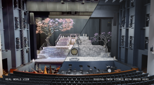 Ópera Nacional de Finlandia modelada en XR Stage