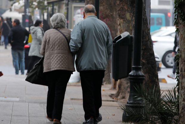 Pareja de adultos mayores
