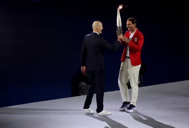 Zidane-y-Nadal-en-la-inauguración-de-los-JJOO-Paris-2024