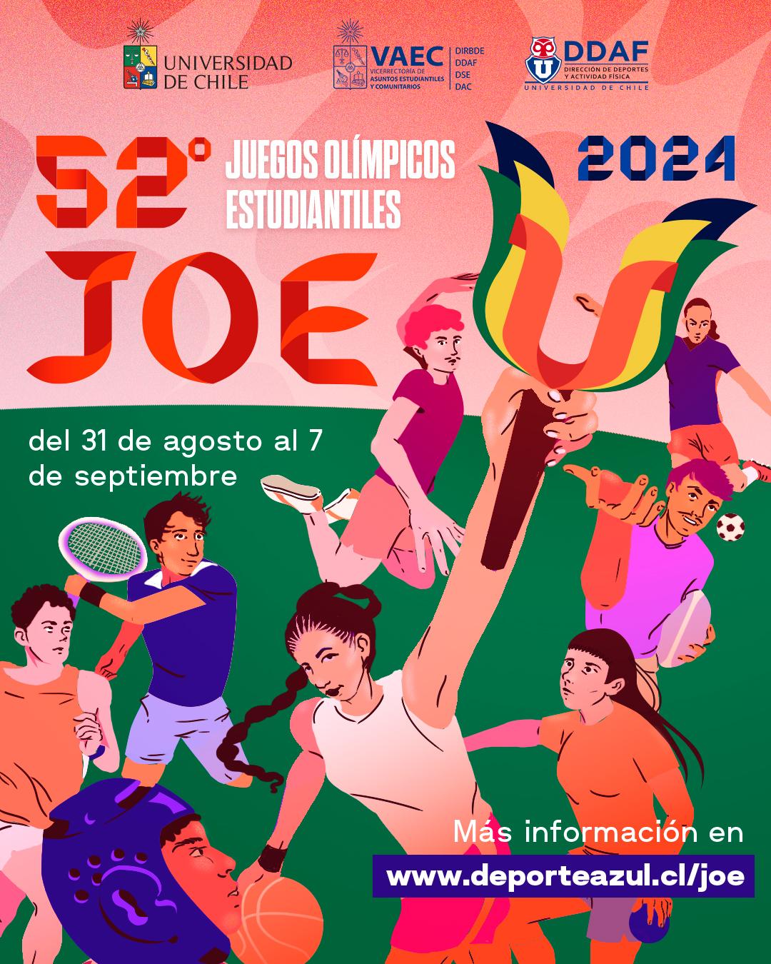 Las y los deportistas de la U. de Chile se enfrentan en una semana de intensa competencia, donde se promueve el compañerismo y el espíritu universitario.