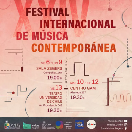 Afiche Festival Internacional de Musica Contemporanea