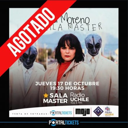 Afiche concierto Camila Moreno en Sala Master de Radio Universidad de Chile