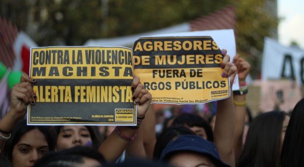 Carteles de la Red Chilena contra la Violencia hacia las Mujeres: Asesores de mujeres fuera de cargos públicos