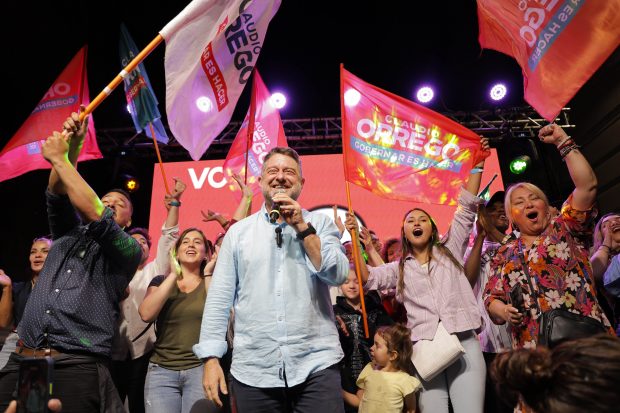 Santiago 27 de octubre 2024 El Gobernador de la Region Metropolitana Claudio Orrego habla tras resultados durante las Elecciones Municipales 2024. Javier Torres/Aton Chile