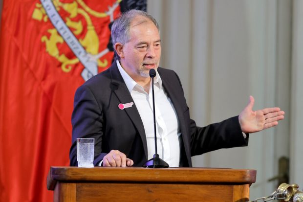 Guido Girardi durante la inauguración del Congreso Futuro 2025.
