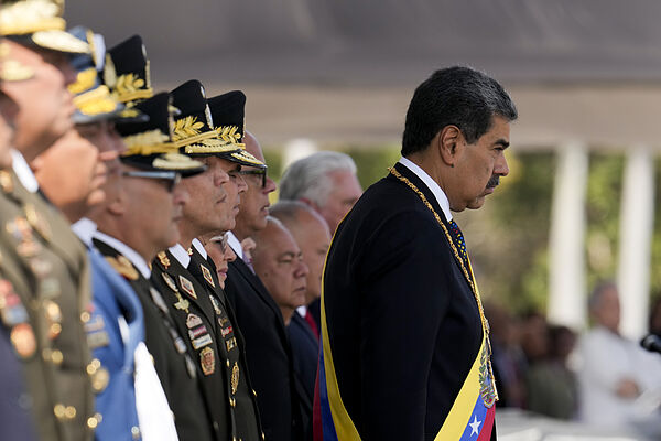 Nicolás Maduro durante toma de posesión. Foto: Agencia Aton