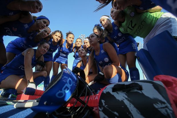 27 de FEBRERO del 2025/SANTIAGO Partido valido por la Nations Cup Hockey, entre las Selecciones de Chile vs Estados Unidos, Disputado en Centro Deportivo de Hockey Césped Claudia Schüler FOTO: JORGE DIAZ/CHILE HOCKEY