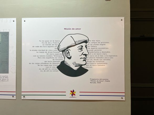 Exposición “Pasajes de la solidaridad de dos naciones hermanas: México – Chile. El exilio republicano español”