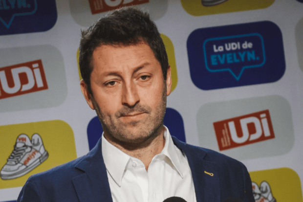 Juan Antonio Coloma en un punto de prensa de la UDI