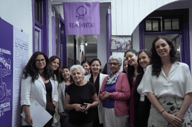 Visita de las autoridades a la casa del MEMCH. Foto: Ministerio de las Culturas