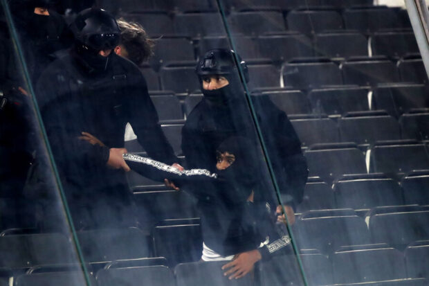 Desmanes en el Estadio Monumental