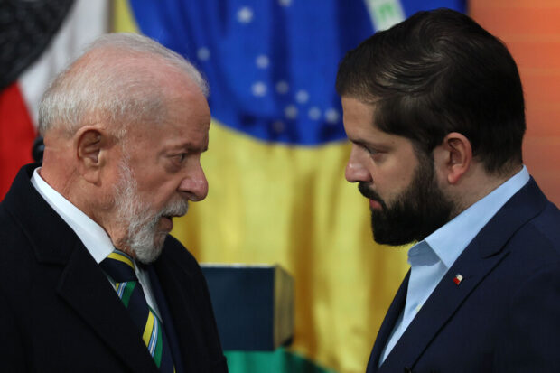 Presidente de Chile, Gabriel Boric y su par de Brasil, Luiz Inacio Da Silva.
