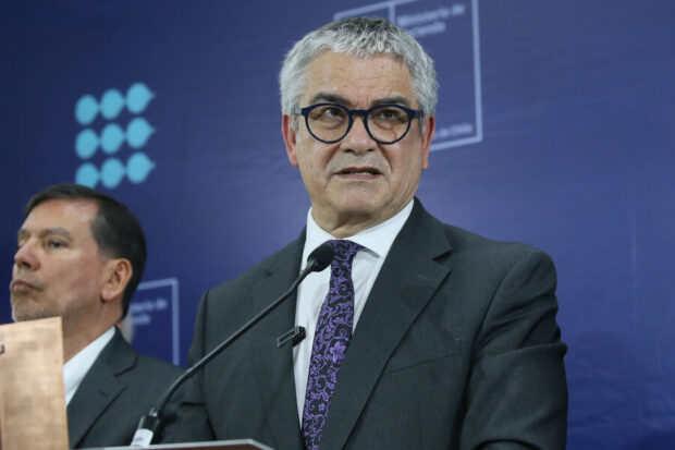 Punto de prensa del ministro de Hacienda, Mario Marcel. 