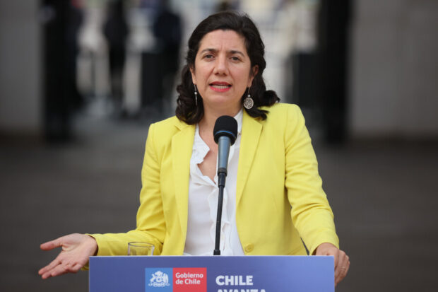 Punto de prensa desde La Moneda de la vocera (s) de Gobierno, Aisén Etcheverry.