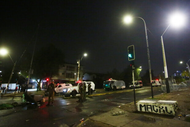 Operativo policial tras incidentes en Estadio Monumental