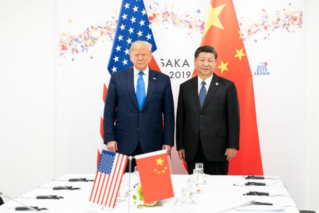 Presidente de Estados Unidos, Donald Trump, y su par chino, Xi Jinping.