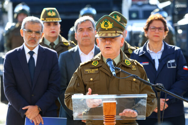 Santiago, 27 de mayo 2025. El ministro de Seguridad Publica, anuncia la entrada en vigencia de la Ley de Funerales de Alto Riesgo. Jonnathan Oyarzun/Aton Chile