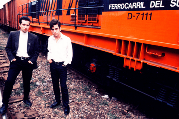 Los Prisioneros durante la promoción del disco "Corazones"