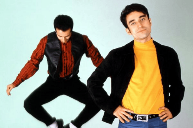 Los Prisioneros durante la promoción del disco "Corazones"